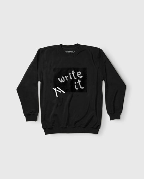 Writable sweatshirt