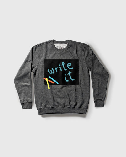 Writable sweatshirt