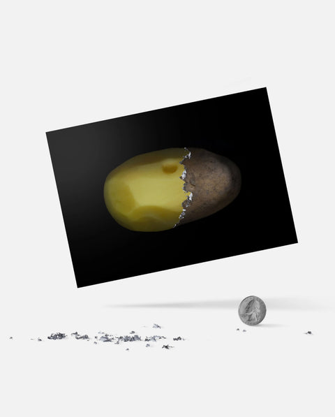 Scratchable postcard